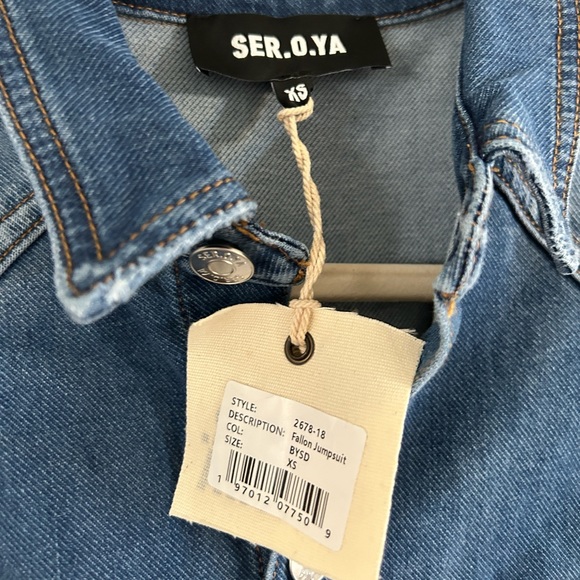 CLOSET CLOSING Ser.O.Ya Fallon Jumpsuit in Bayside Sz XS Revolve FWRD Seroya - Picture 8 of 9